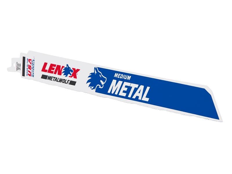 Lenox Metalwolf Wave Edge Reciprocating Saw Blade 305 X 25 X 1.07Mm 18 Tpi (Pack 5) 2019012118R