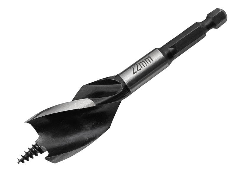 Faithfull Tri-Point Speed Auger Bit 22Mm Stubby