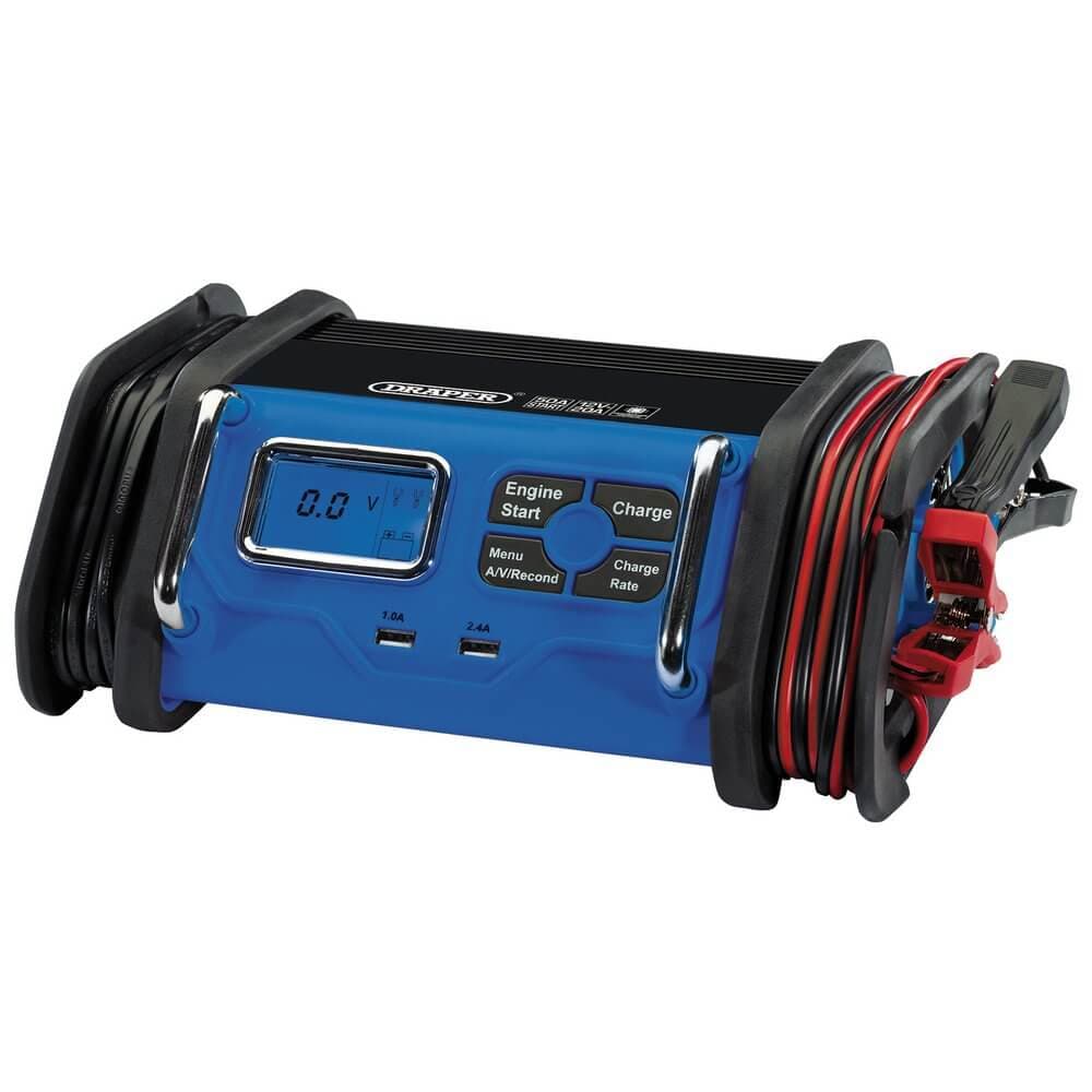 Draper 70807 12V Battery Starter Charger 20A each