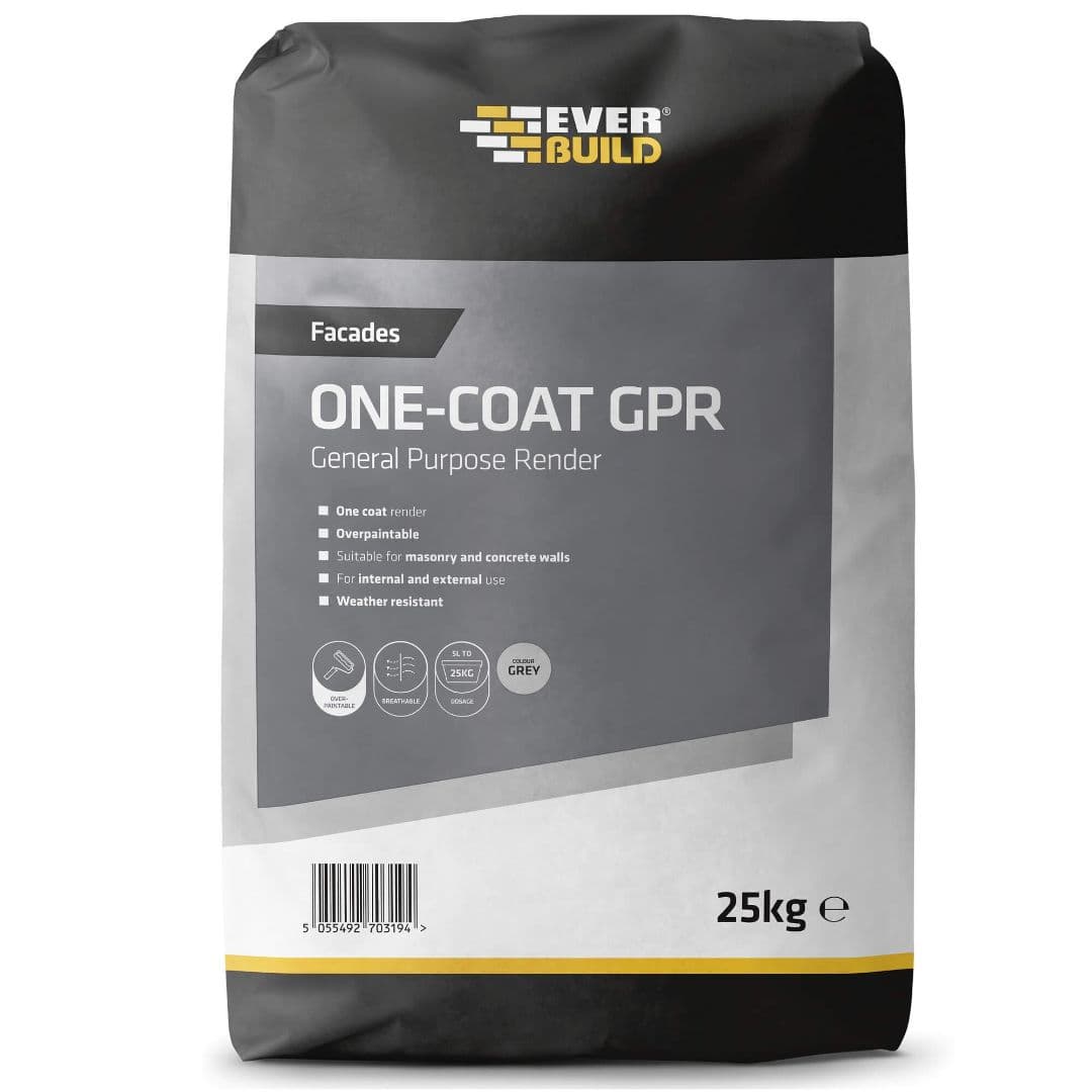 Everbuild Facades One-Coat Gp Render 25Kg