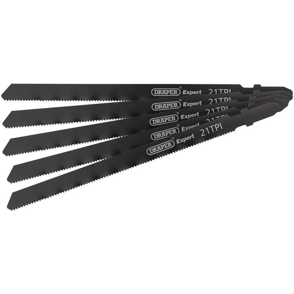 Draper 81732 Dt318A Jigsaw Blade Set 130Mm (5 Piece) per set