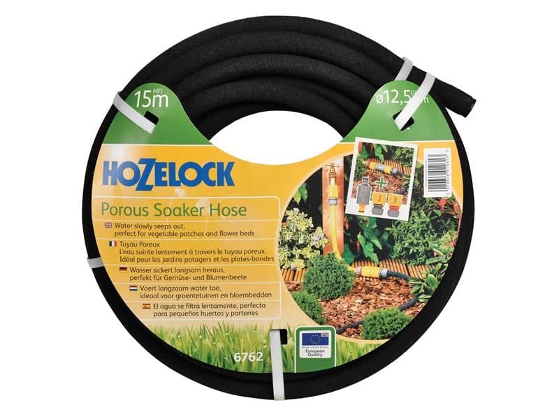 Hozelock 100-001-922 6762 Porous Soaker Hose 15M 12.5Mm (1/2In) Diameter