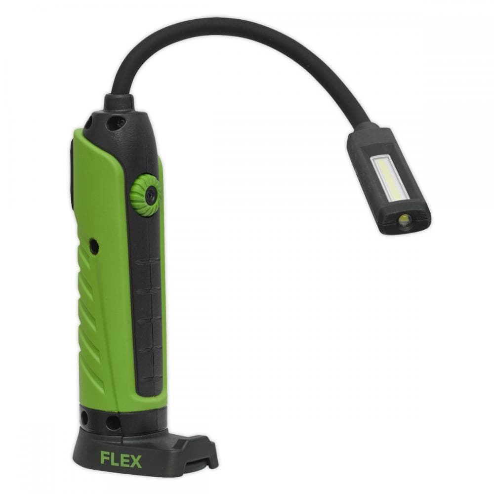 Sealey LEDFLEXG Flexi Rechargeable Inspection Light 5W Cob & 3W Smd Led