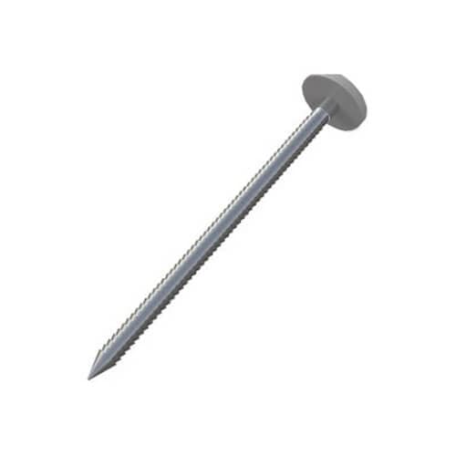 Plastic Headed Nails - 65mm Storm Grey - Box of 100