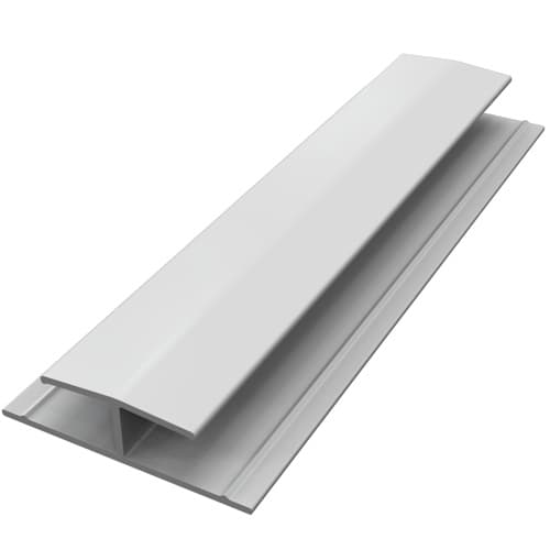 White Hollow Soffit H Trim - 5mtr