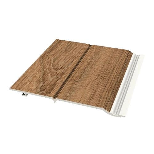 Foresta Wood Effect Cladding With V-Groove - 250mm x 5mtr Woodland Oak - Pack of 2