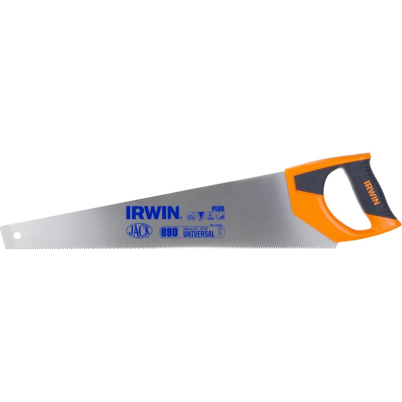 Irwin Silver & Orange C75 Steel Jack First Fix 880 Plus Universal Steel Handsaw, 500mm