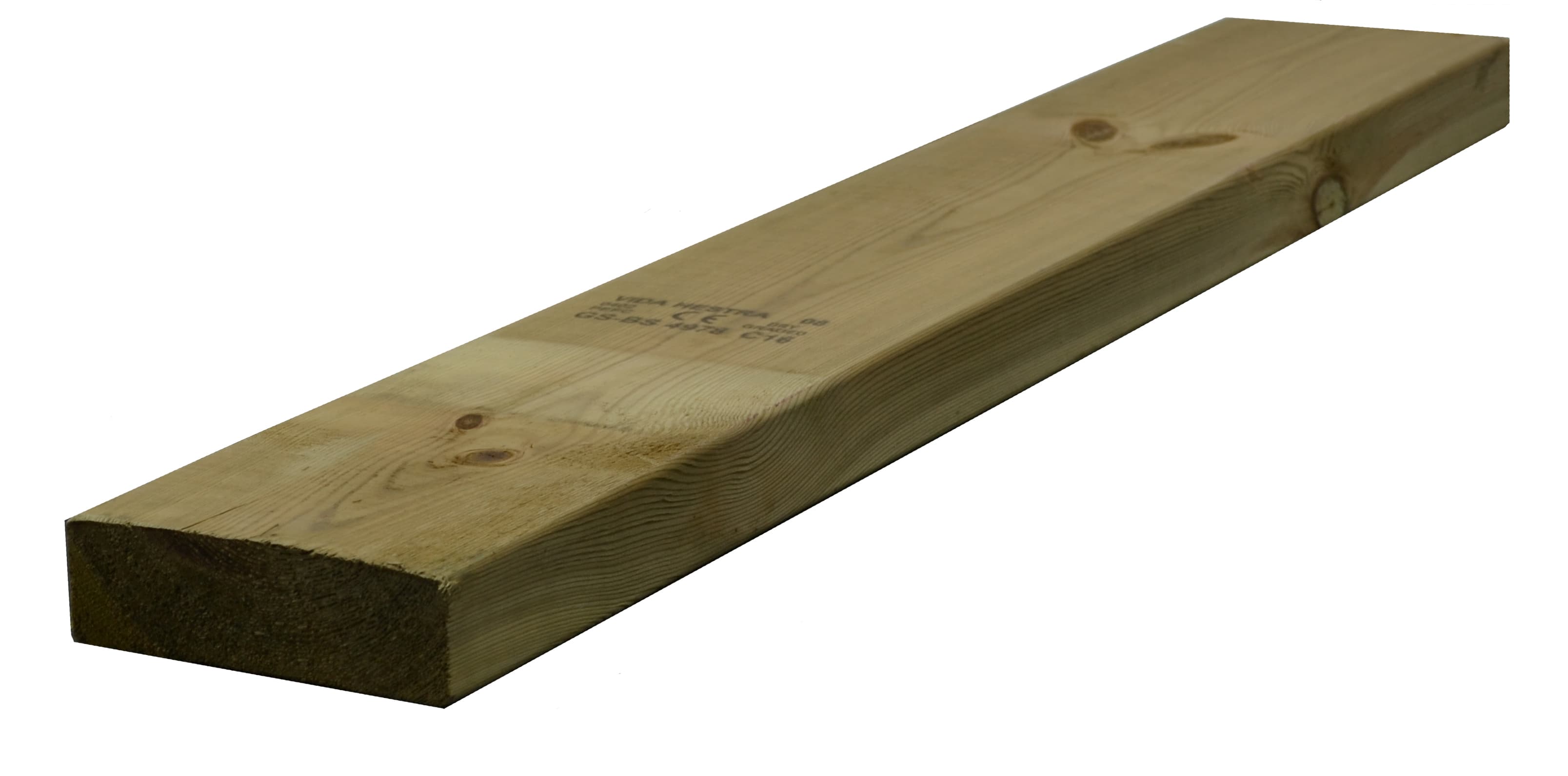 Unbranded Sawn Timber Regularised Treated C24 75mm x 150mm x 4.8m