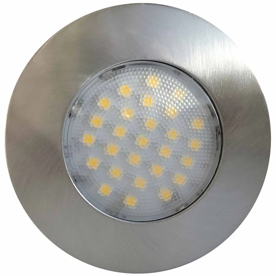 Eterna Led Brushed Nickel Cabinet Downlight Warm White