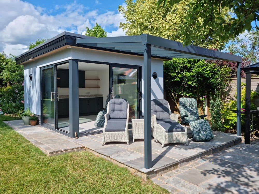Simplicity 35 Aluminium Pergola / Veranda - 1000mm x 2000mm Rectangular - Grey