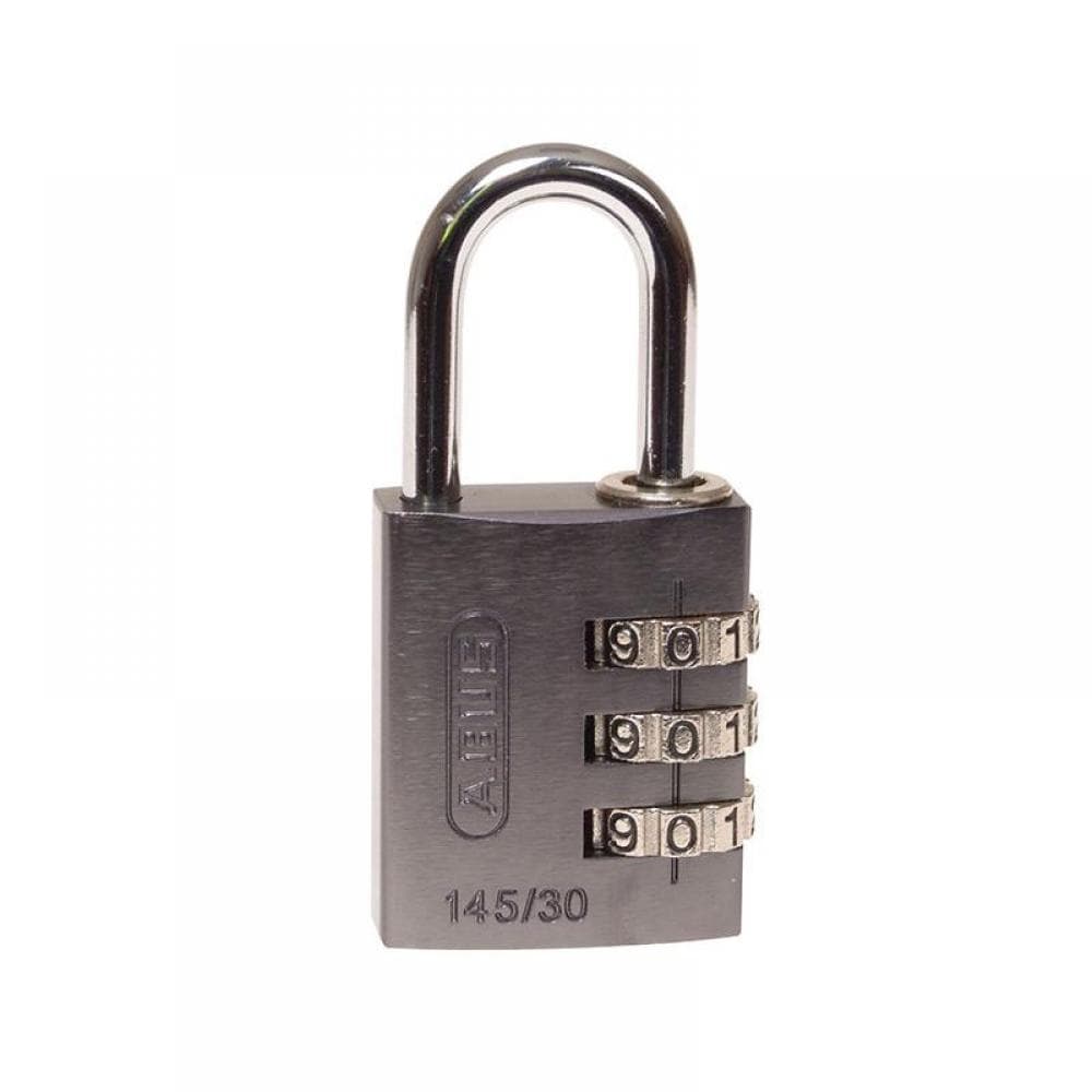Abus Mechanical 46585 145/30 30Mm Aluminium Combination Padlock Titanium 46585