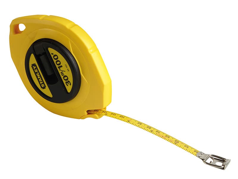 Stanley® 0-34-107 Closed Case Steel Long Tape 30M/100Ft (Width 10Mm)