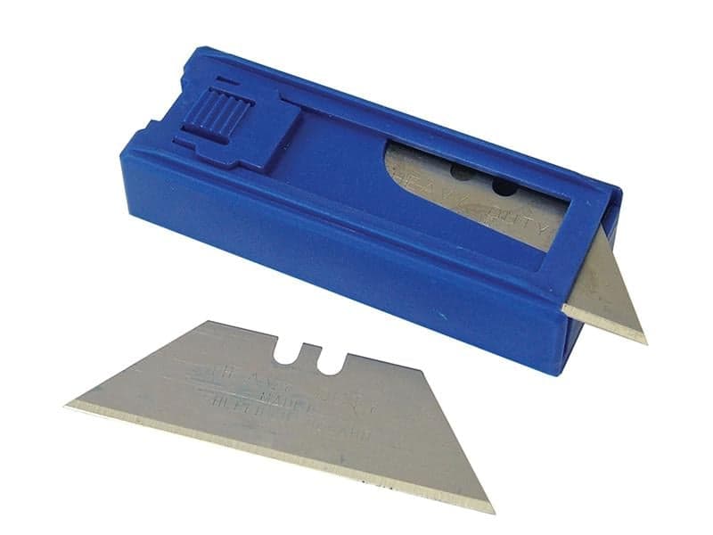 Faithfull JB92A3120 Heavy-Duty Trimming Knife Blades (Dispenser 10)