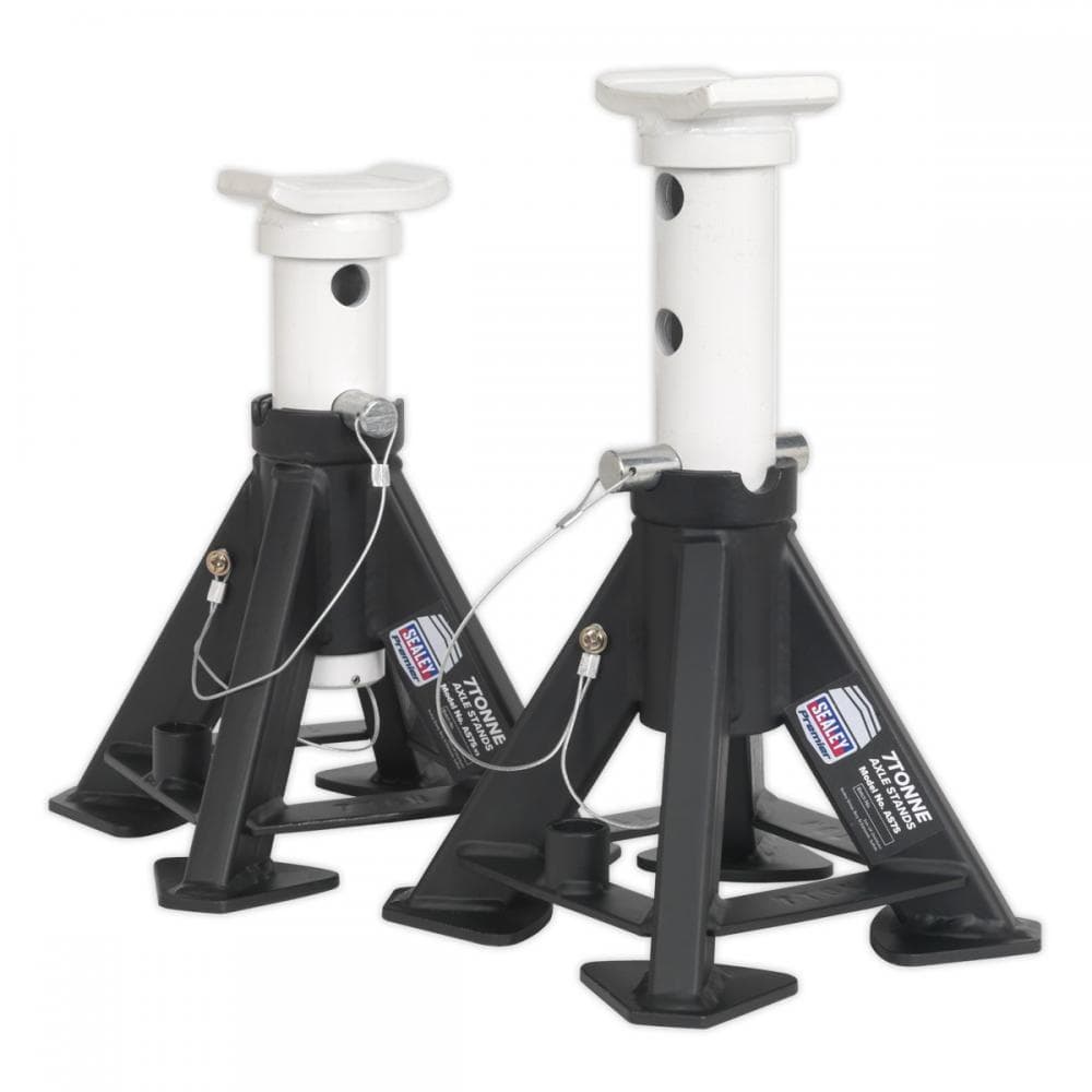 Sealey AS7S Short Axle Stands (Pair) 7 Tonne Capacity Per Stand