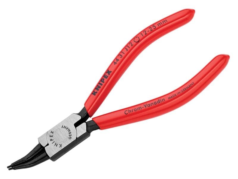 Knipex 44 31 J12 Circlip Pliers Internal 45° Bent Tip 12-25Mm J12