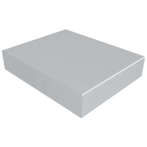 Aluminium Coping Stop End for 301-350mm Wall - 410mm Painted