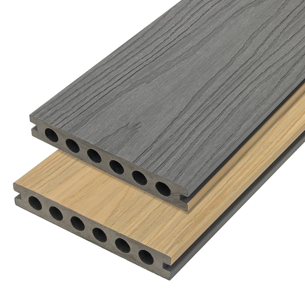 Cladco Composite Decking Board Platinum & Sandstone 23mm x 143mm x 3600mm