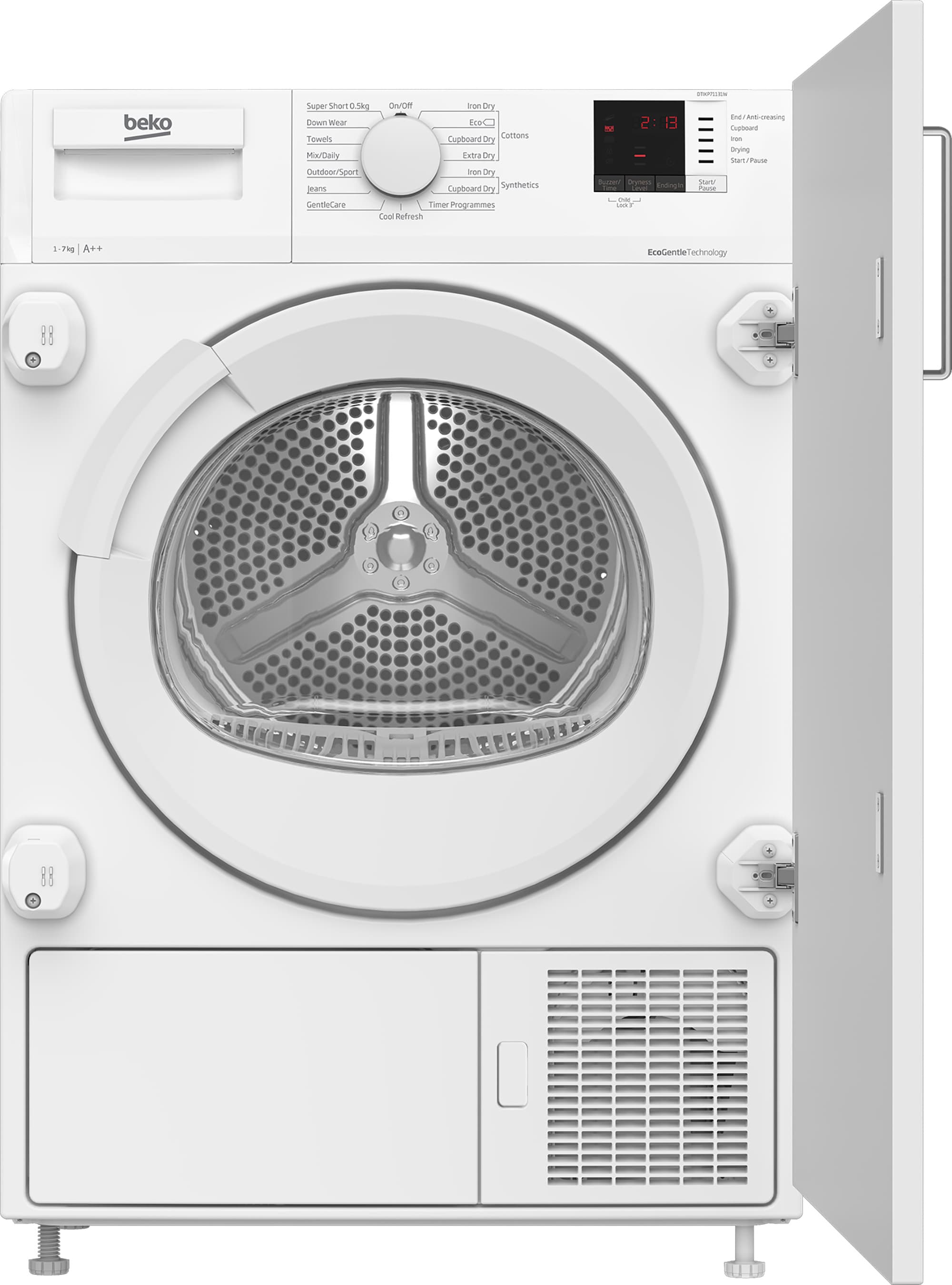 Beko Integrated 7kg Heat Pump Tumble Dryer - DTIKP71131W
