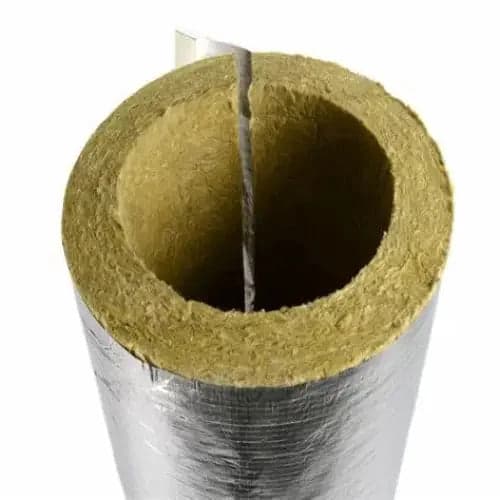 Rockwool Foil Faced Pipe Insulation/Pipe Lagging (1m)