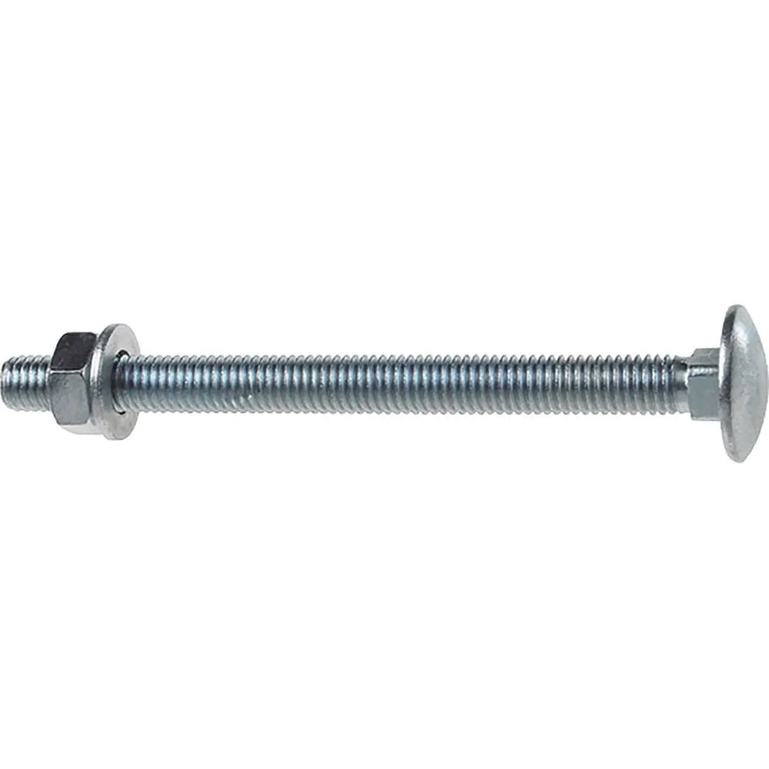 Unifix Cup Square Hex Bolt+Nut Bzp M10 X 180Mm Pk15