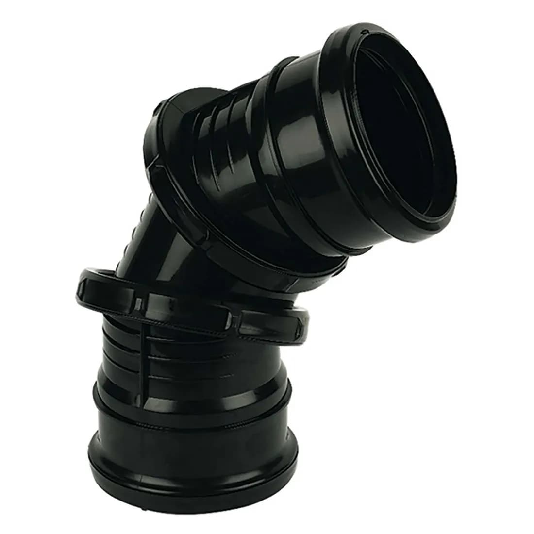 Adjustable Bend 110Mm Black Soil Sp560B 0-90 Degree