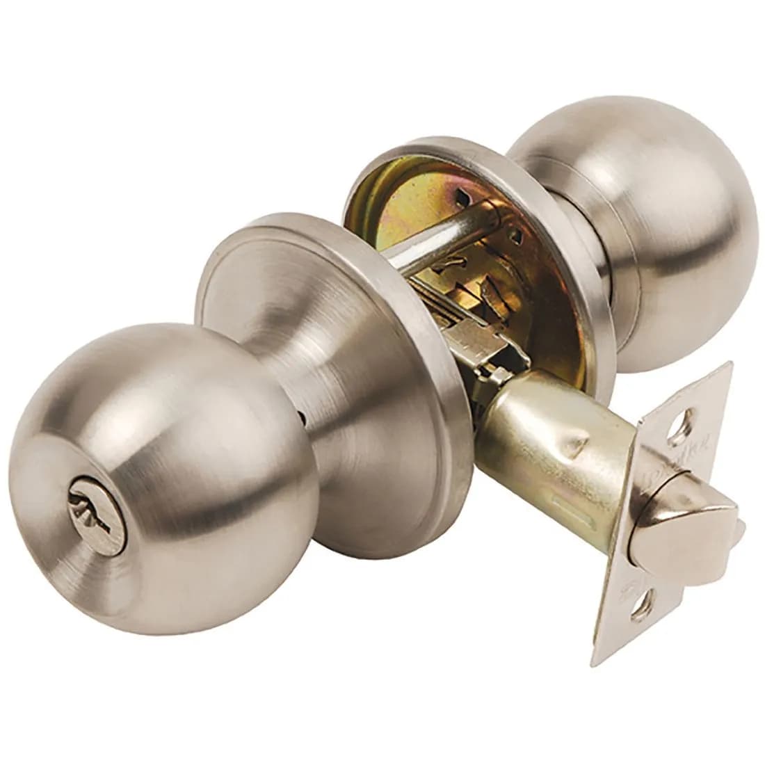 Bala Entrance Knobset Satin S/Steel