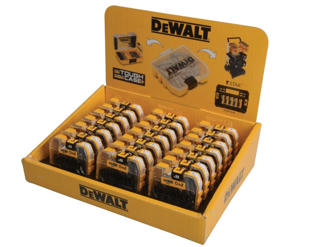 DEWALT Power Tools PZ2 25mm Standard Tic Tac Display 21 x Packs of 25 DT71521-QZ