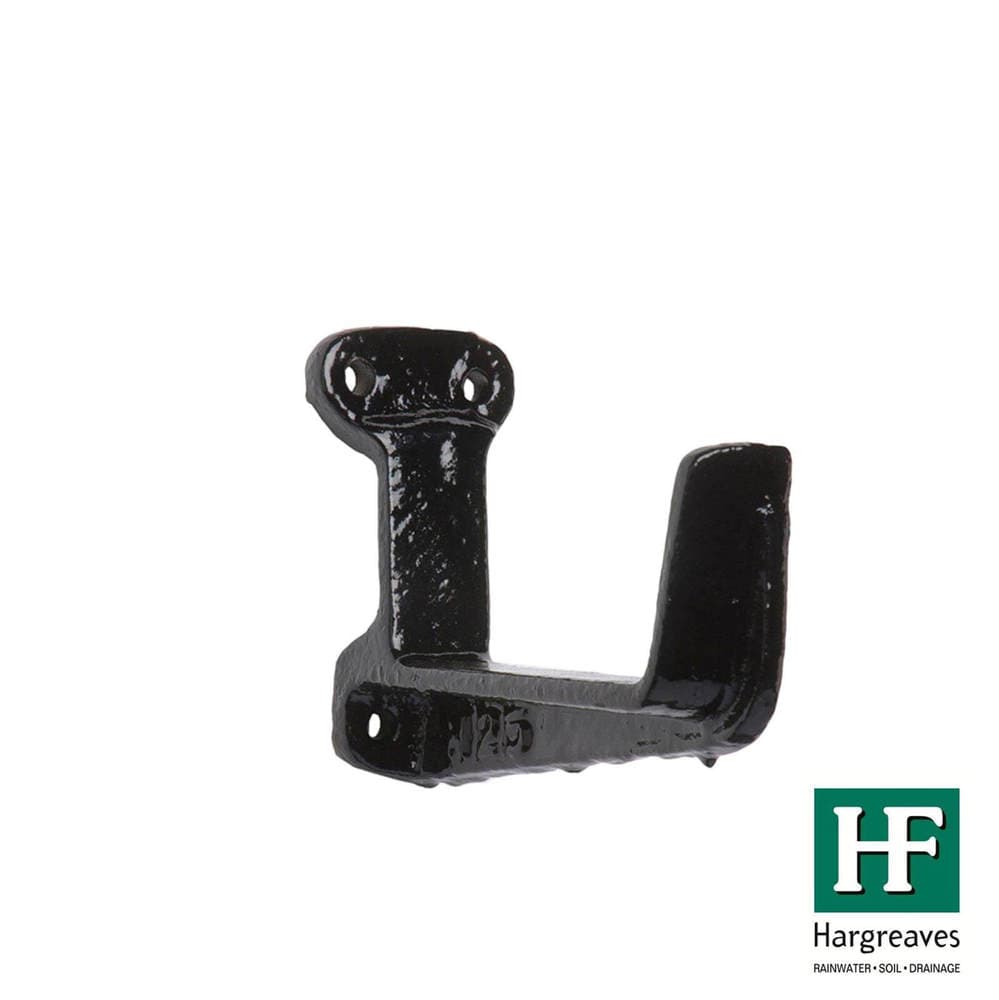 Cast Iron Box Gutter Fascia Bracket - 100mm Black