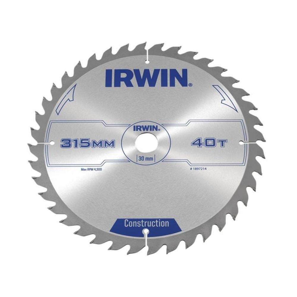 Irwin® 1897214 General Purpose Table & Mitre Saw Blade 315 X 30Mm X 40T Atb