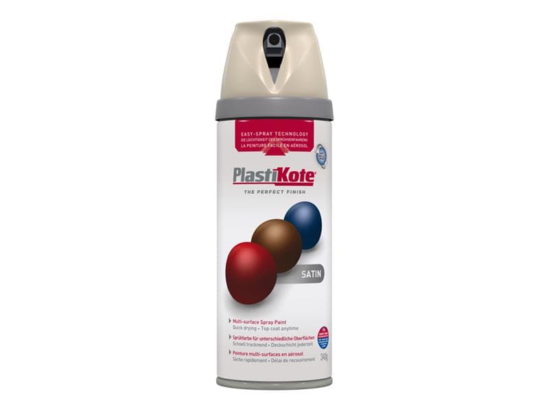 Plastikote 022123 Premium Satin Warm Grey 400Ml 22123