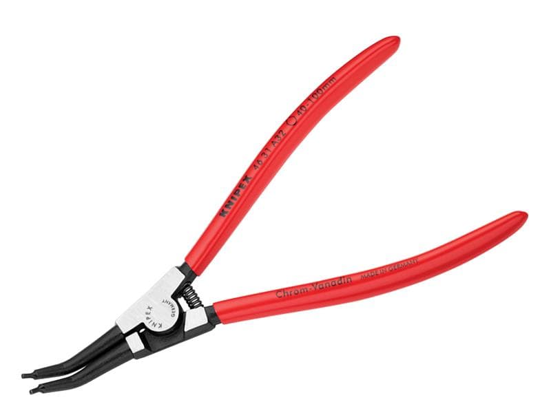 Knipex 46 31 A32 Circlip Pliers External 45° Bent Tip 40-100Mm A32
