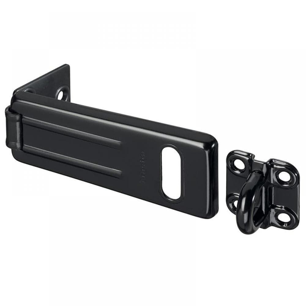 Master Lock 704EURDBLK Wrought Steel Hasp Matt Black 115Mm