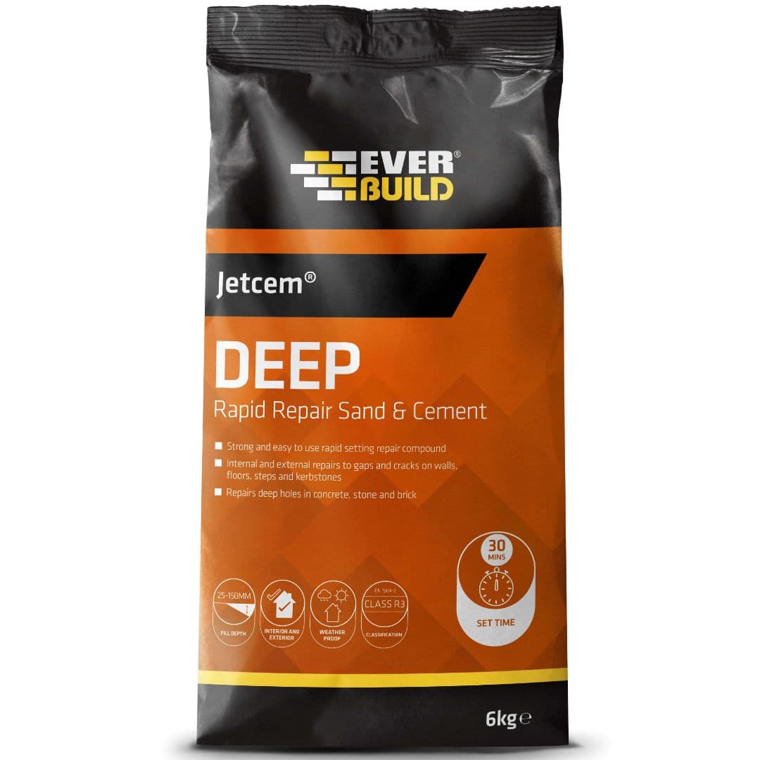 Everbuild Jetcem Deep Rapid Repair Sand&Cement 6Kg