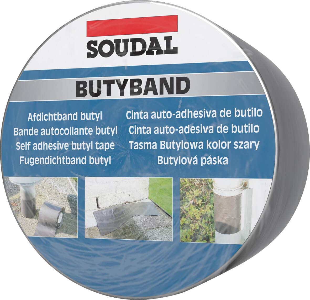 Soudal Butyband Butyl Flashing Tape Aluminium 10M 111083