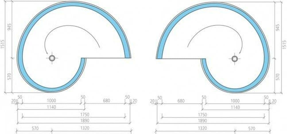 Wedi Fundo Nautilo Libero Extension Collar 1850mm x 1475mm x 500mm