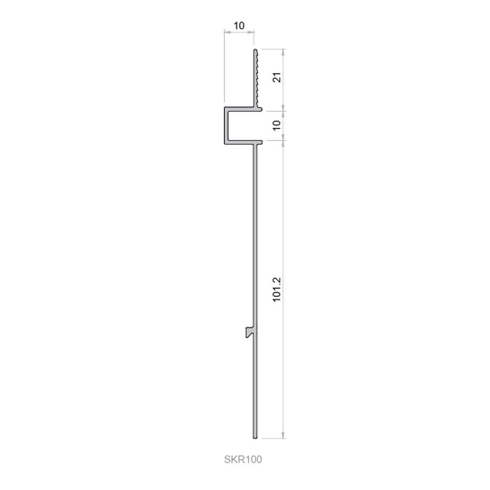 QIC Trims Type SKR100 Drylining Trim 3000mm