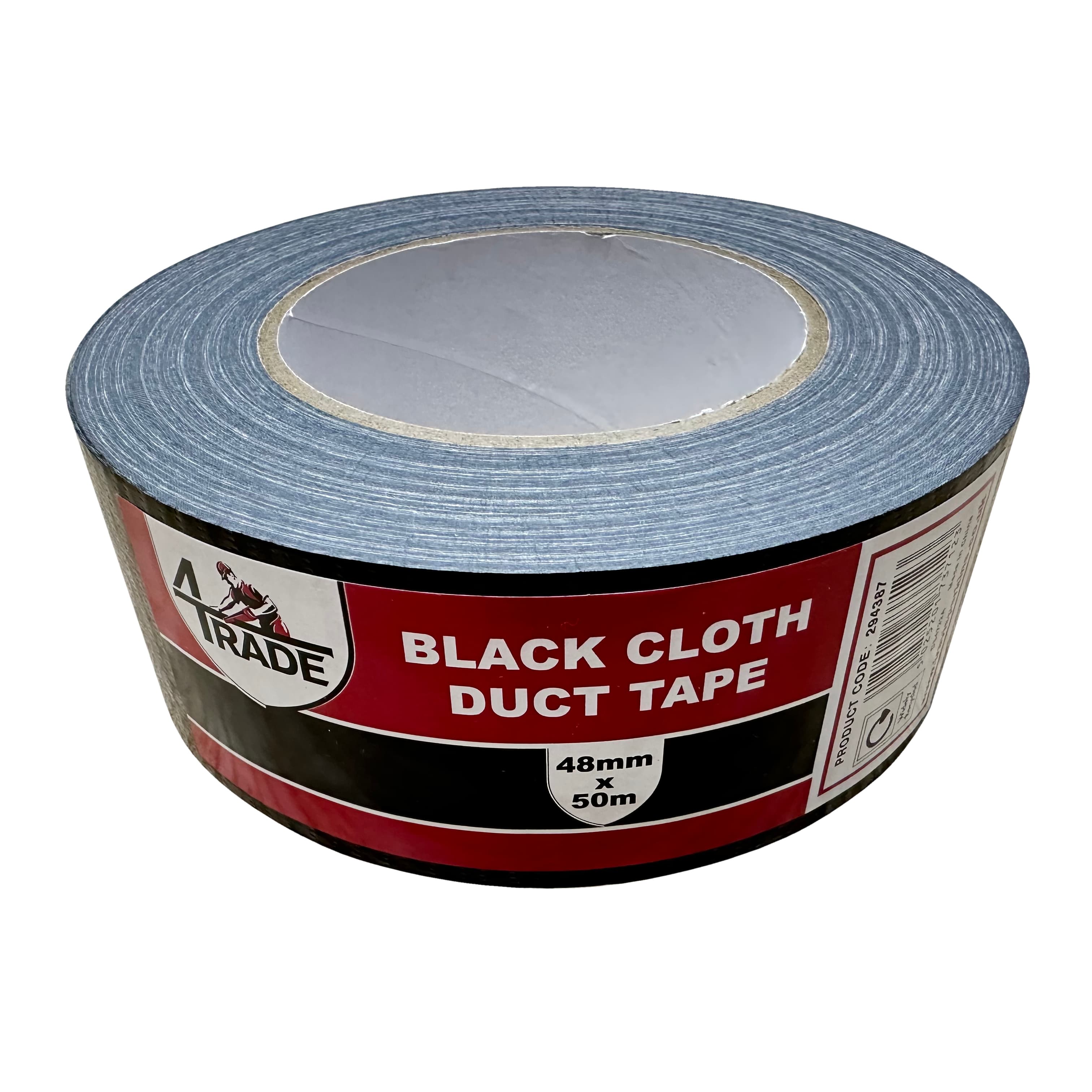 4Trade Black Duct Tape 48mm x 50m