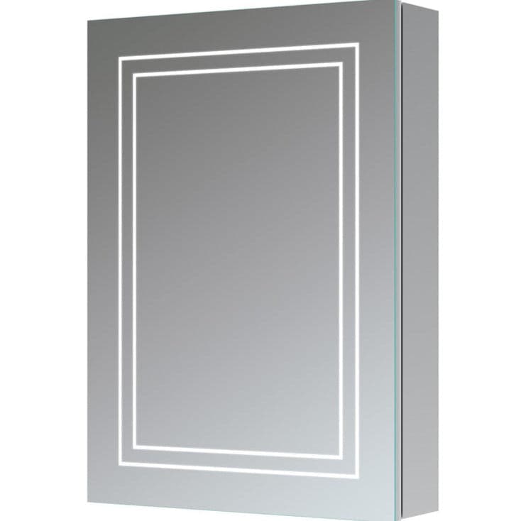 Suki 500mm 1 Door Front-Lit LED Mirror Cabinet