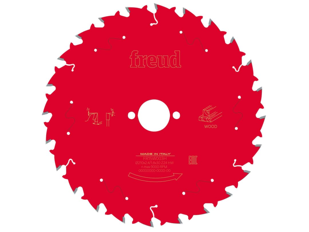 Freud Wood Table Saw Blade 250 x 30 x 2.8/1.8mm x 24T F03FS09774