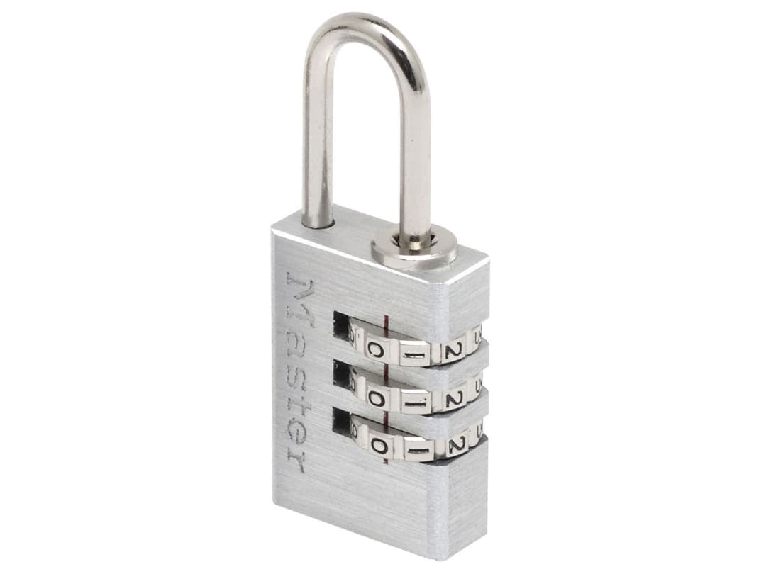 Master Lock Aluminium 20mm 3-Digit Combination Padlock 7620EURD