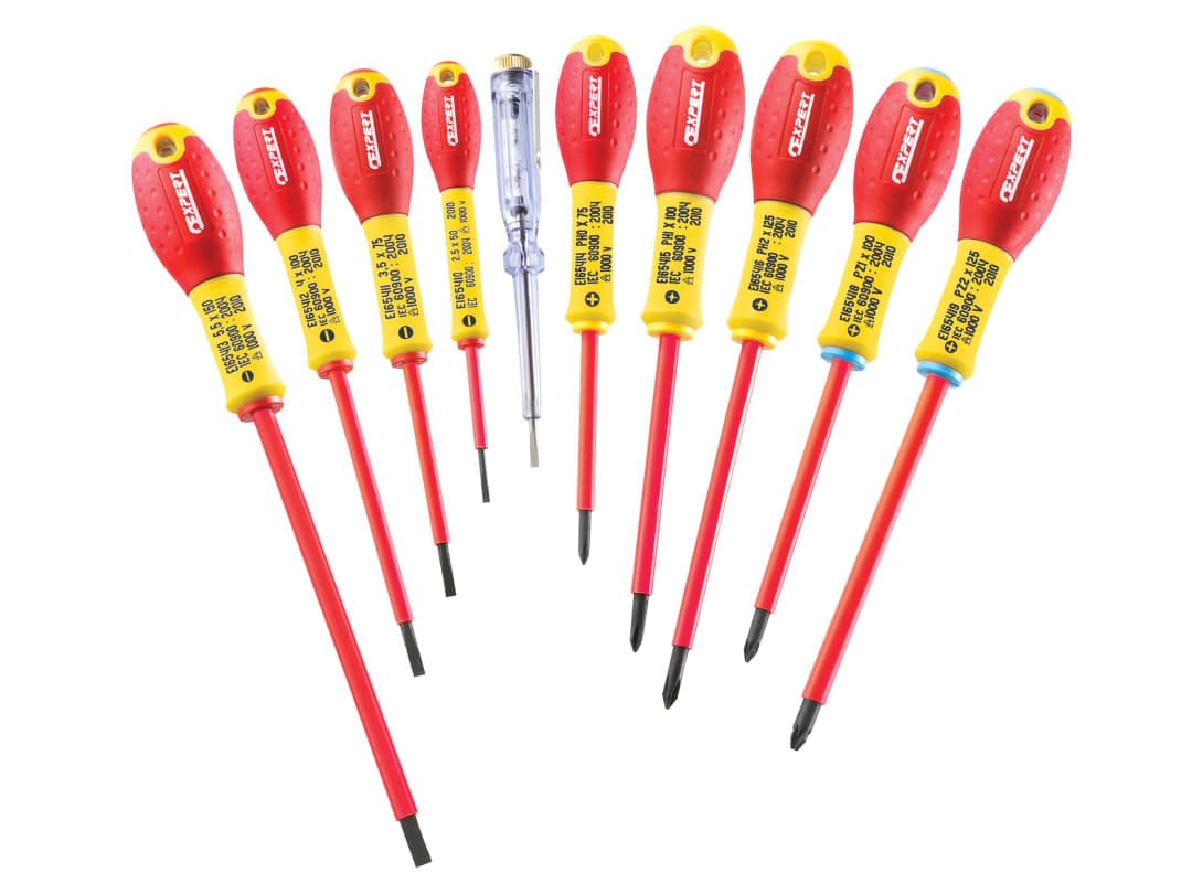 Expert E160912 Insulated Screwdriver Set,10 Piece E160912