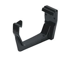 FloPlast Square Gutter Fascia Bracket - 114mm Black