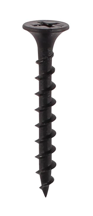 Drywall Screw Phillips Coarse Bugle Head For Wood - 3.5mm x 50mm Black Phosphate - Bag of 250