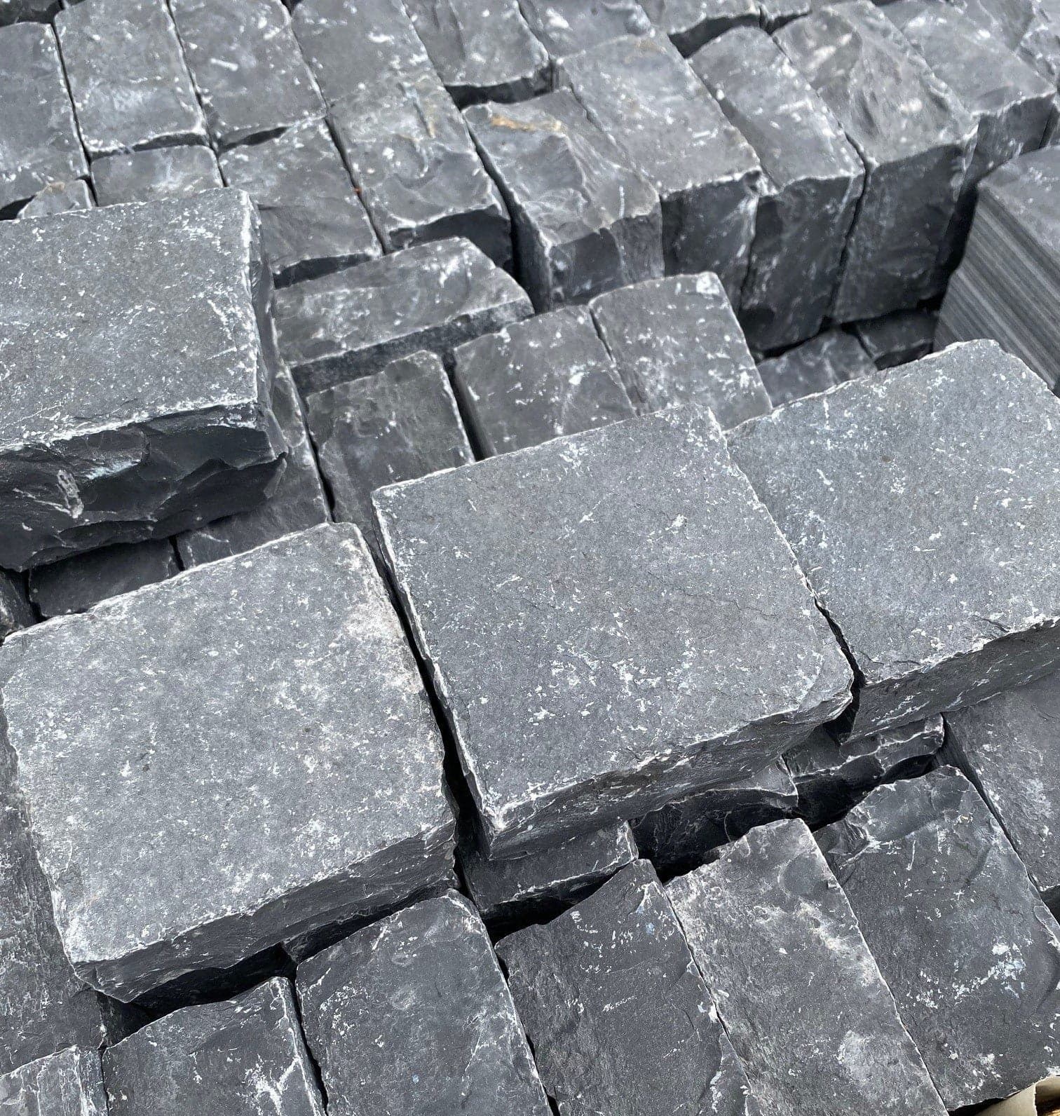 Black Limestone Setts Hand Cut