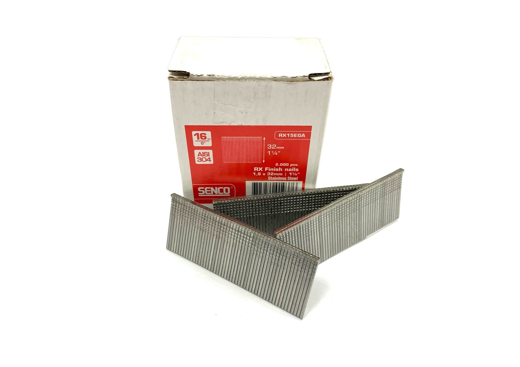 Senco RX15EGA 16-Gauge Rx Straight Brad Aisi304 Stainless Steel 32Mm Box 2000