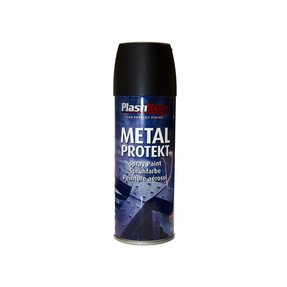 Plastikote 001284 Metal Protekt Spray Matt Black 400Ml