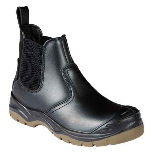 Apache Safety Dealer Boot Black Size 8