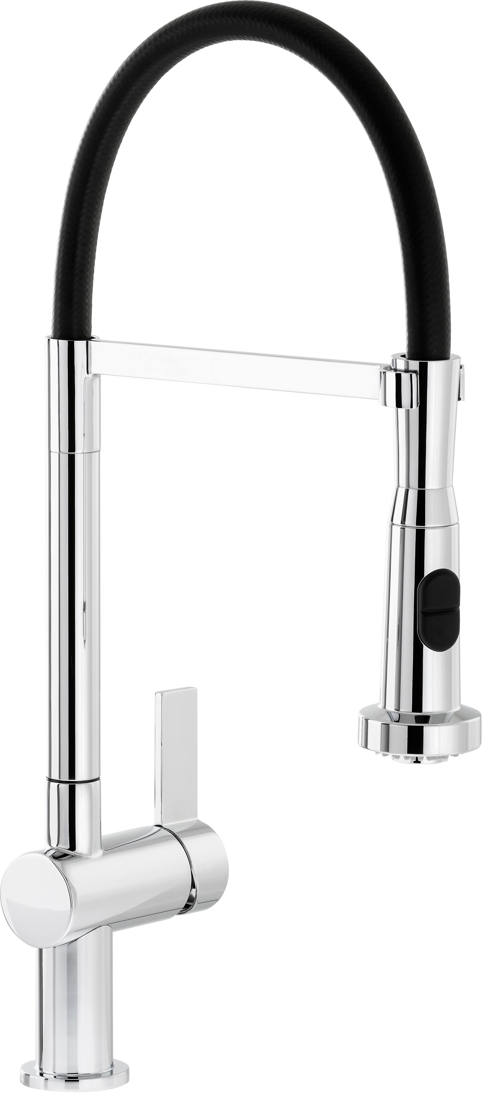 Abode Ophelia Single Lever PO Spray Tap Chrome and Black