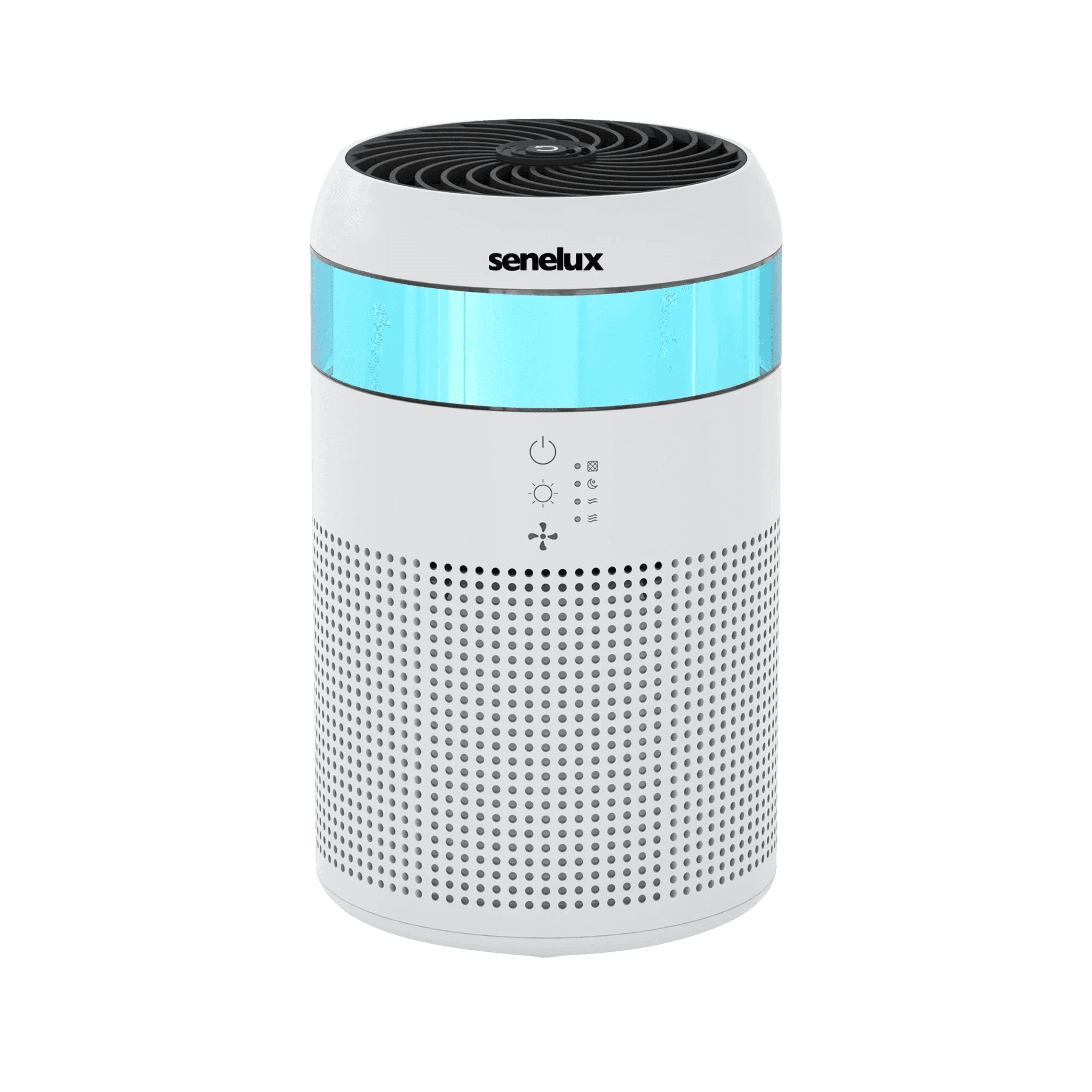 Senelux Demi HEPA Air Purifier for Bedroom with 7 Colours Light, Mini Air Purifier with Fragrance Sponge for Home Office Living Room