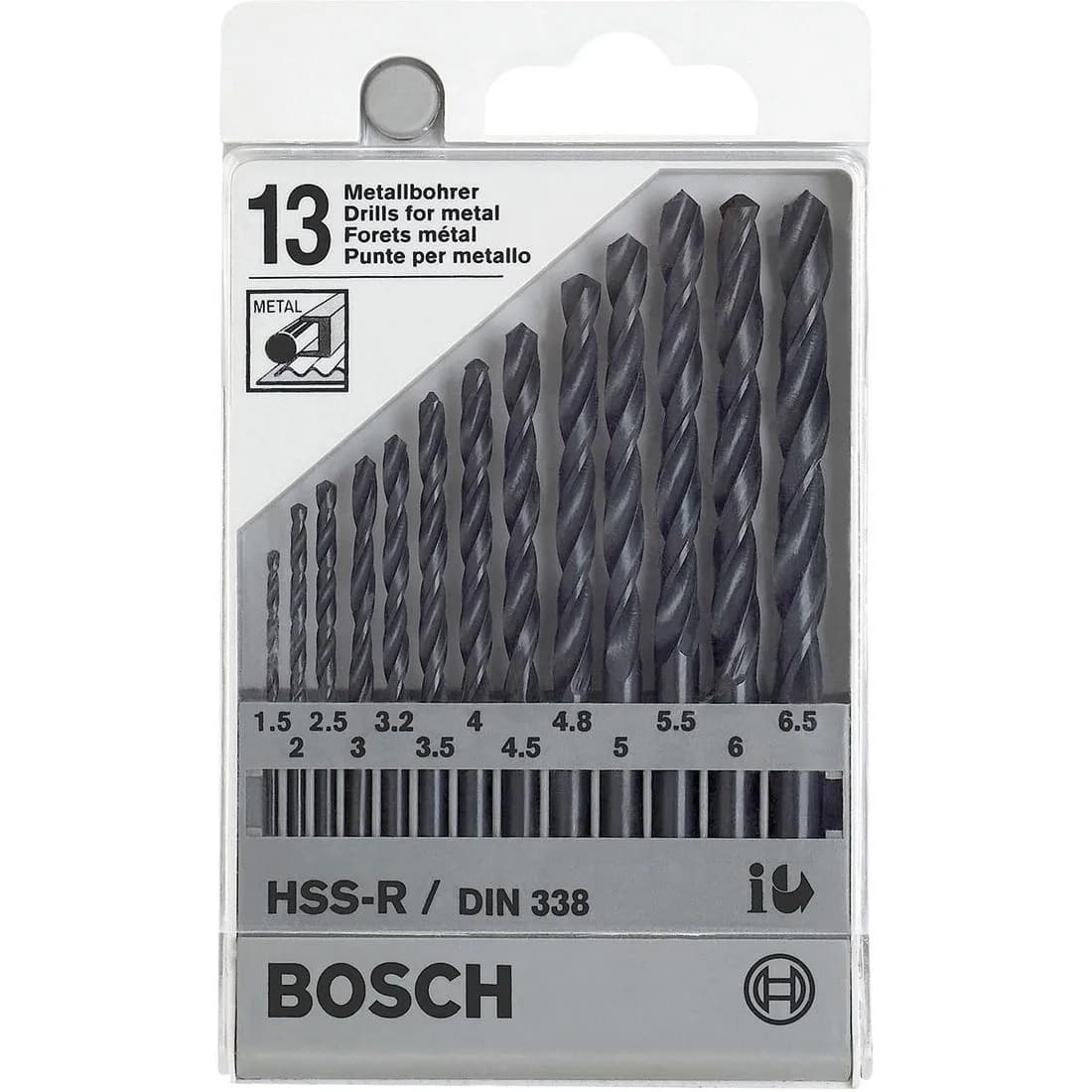 Bosch Drill Bit 13Pc Set Metric Cassette